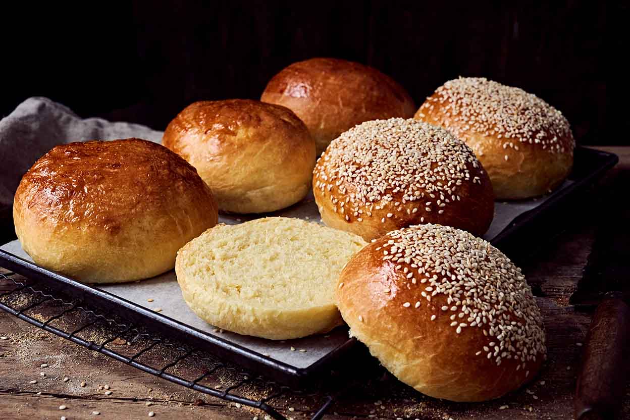 Sweet Brioche Buns - Salt and Wild Honey