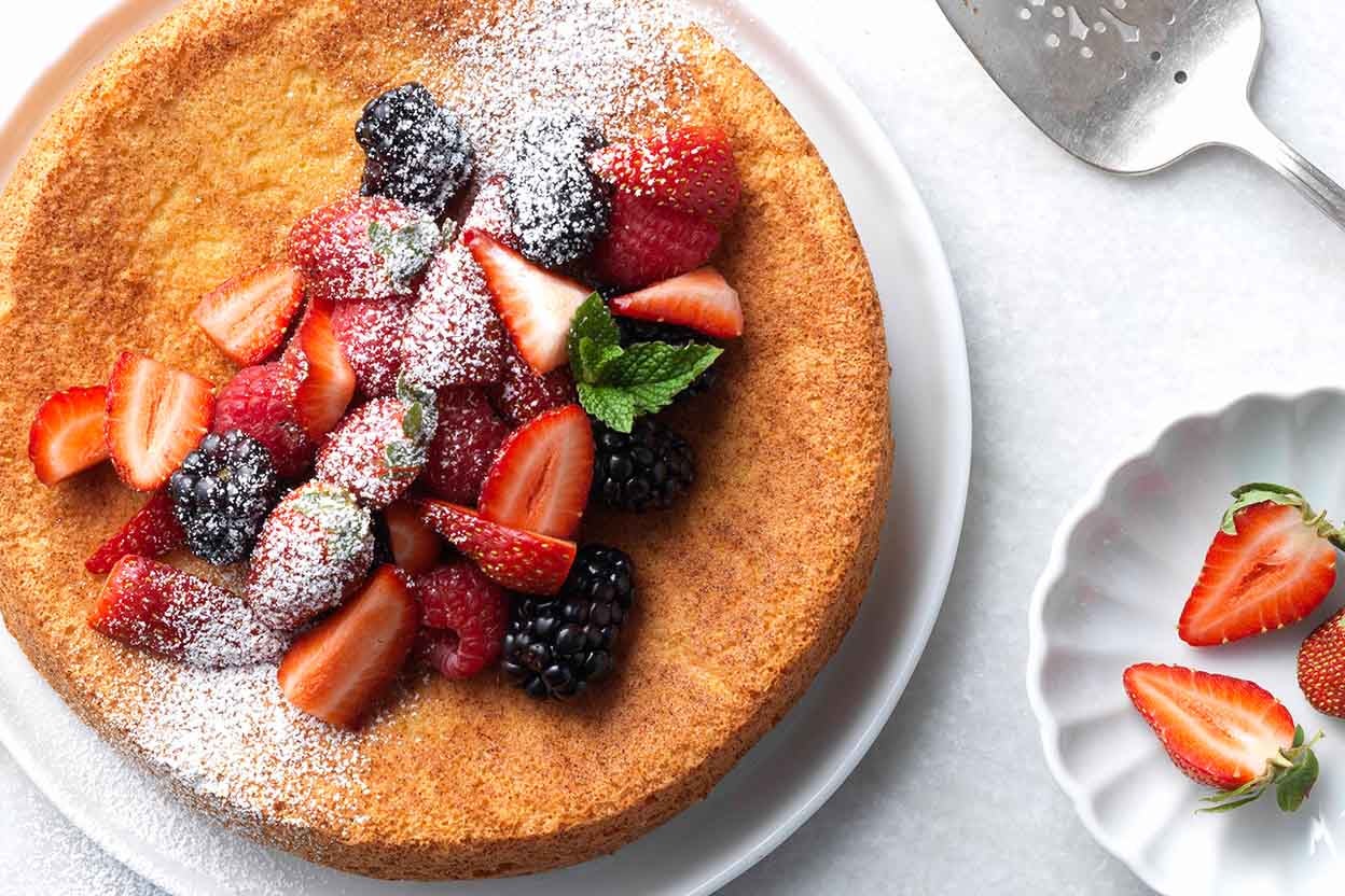 Strawberry Almond Flour Cake