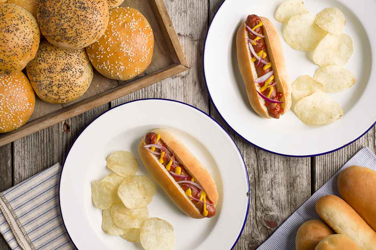 Hamburger or Hot Dog Buns | King Arthur Baking