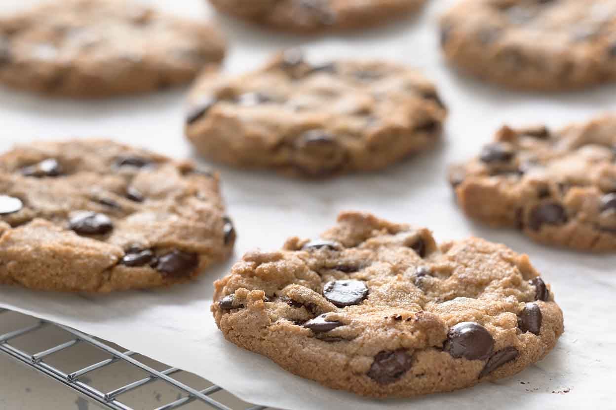 Baking homemade cookies