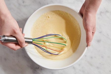 Whisking cake batter