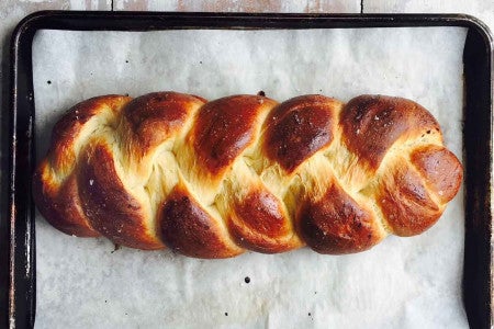 Challah with stretch marks 