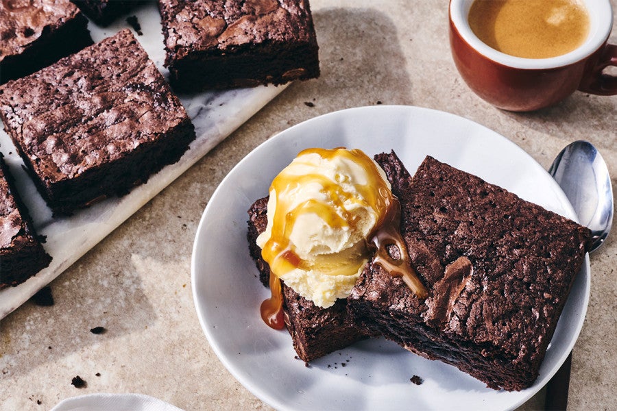 Gluten-Free Brownies a la mode