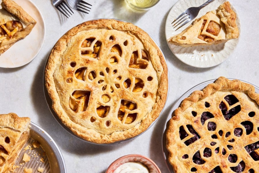pies using fancy foldable pie topper