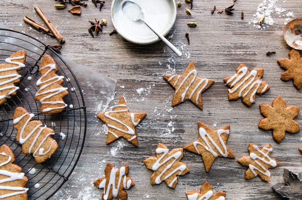 Spiced Star Cookies (Speculaas) - select to zoom