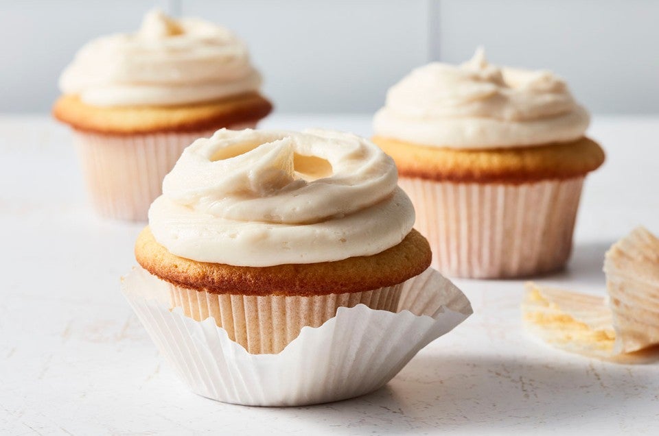 Ultra-Vanilla Cupcakes with Easy Vanilla Frosting