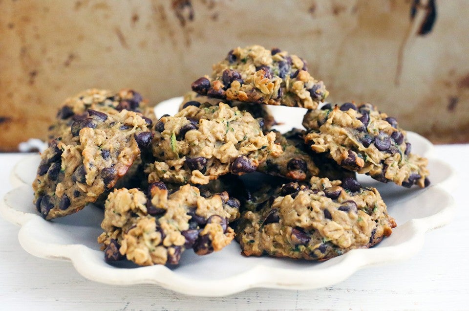 Zucchini Chocolate Chip Oatmeal Cookies