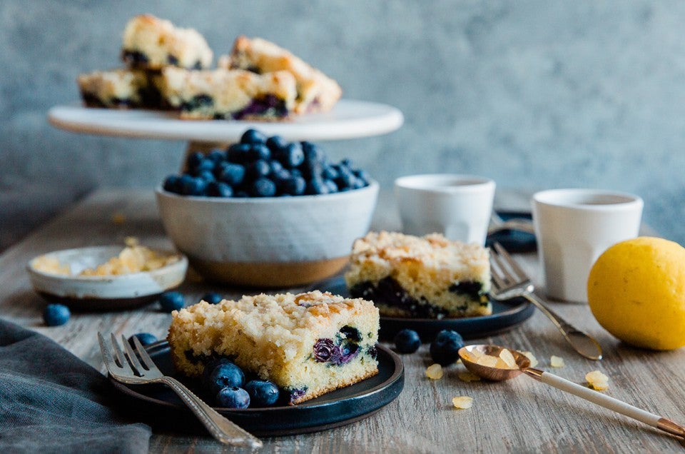 Blueberry Coffeecake with Lemon Streusel