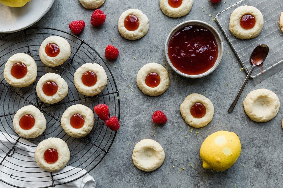 Lemon-Raspberry Thumbprints