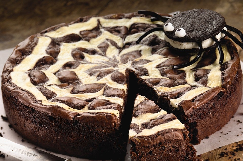 Spider Web Brownies