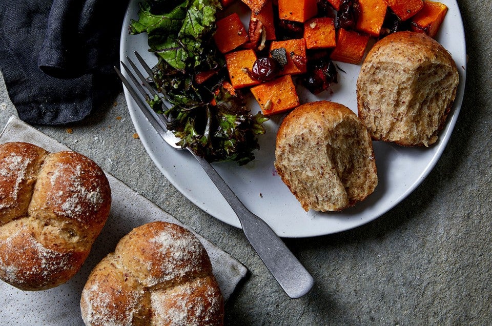 Wheat-Oat-Flax Buns