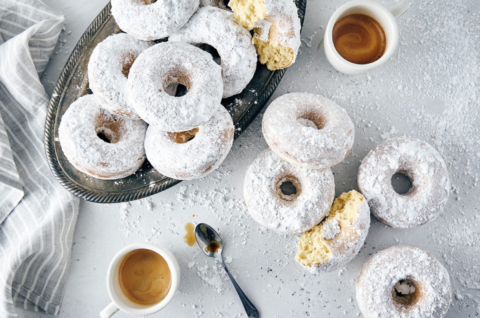 Gluten-Free Classic Baked Doughnuts made with baking mix - select to zoom