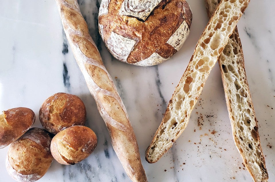 Un-Kneaded Six-Fold French Bread