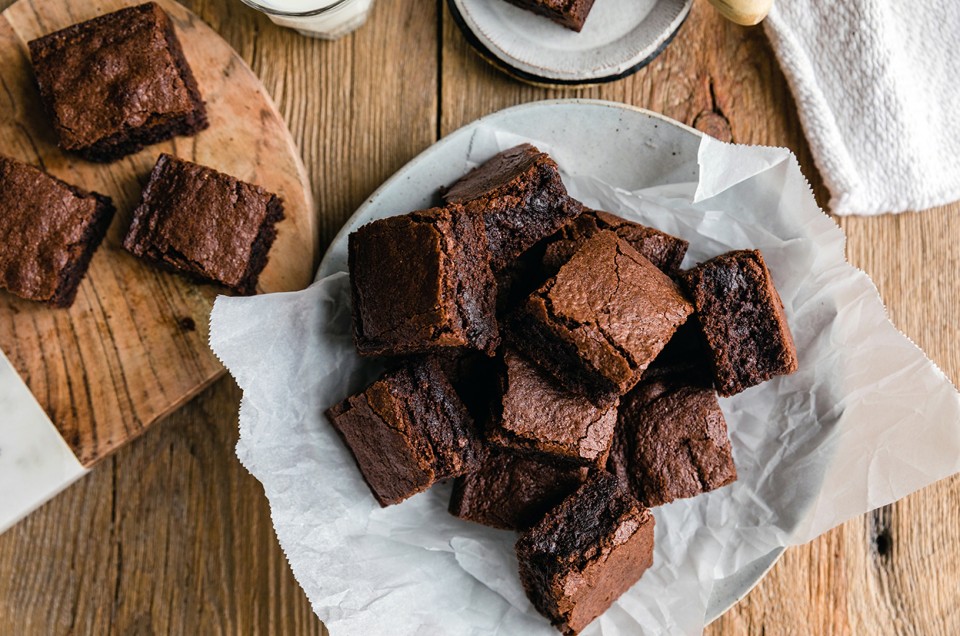 Gluten-Free Quick and Easy Fudge Brownies - select to zoom