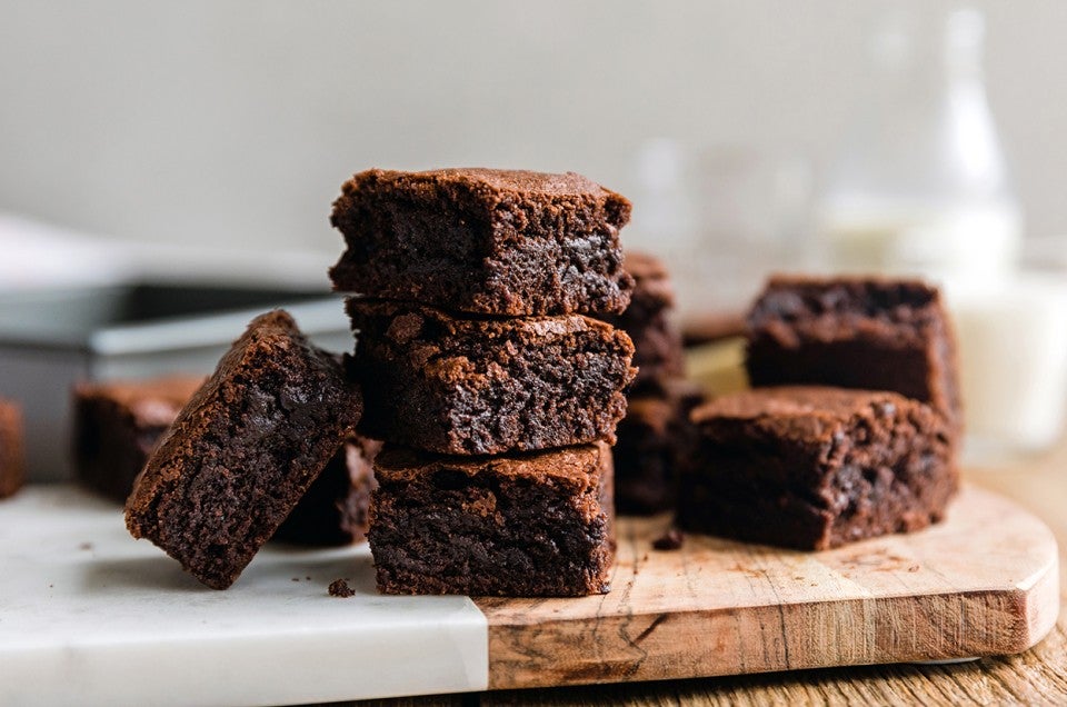 Gluten-Free Quick and Easy Fudge Brownies - select to zoom