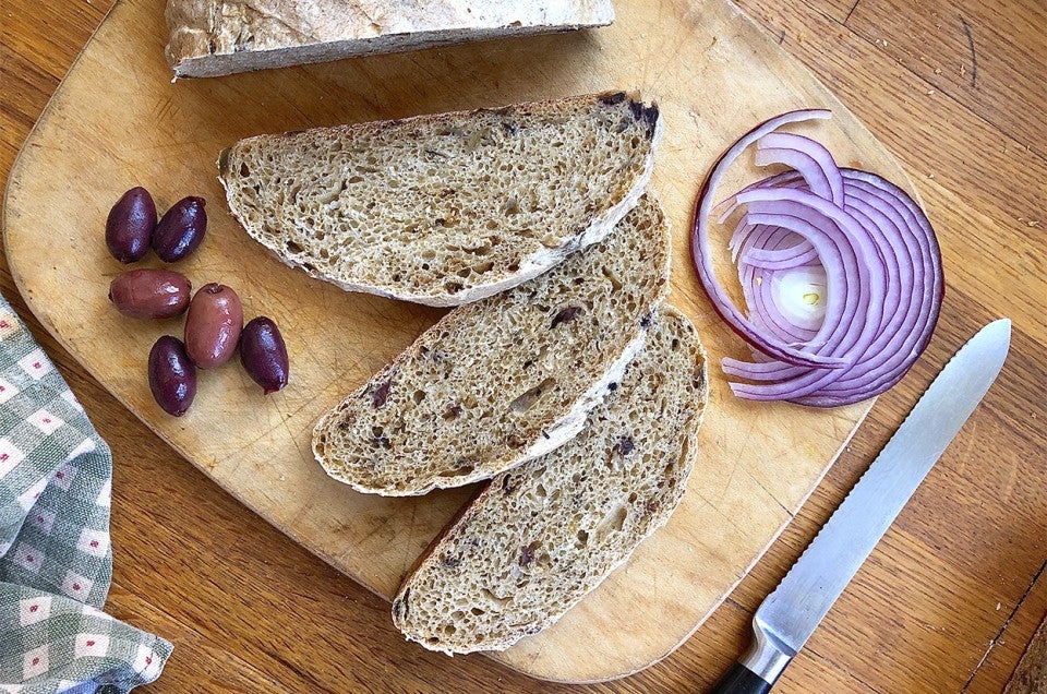 Greek Olive and Onion Bread