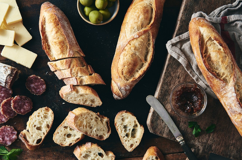 Easy Crusty Baguettes
