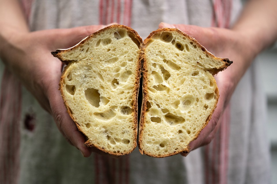 Jeffrey's Golden Durum Sesame Bread - select to zoom