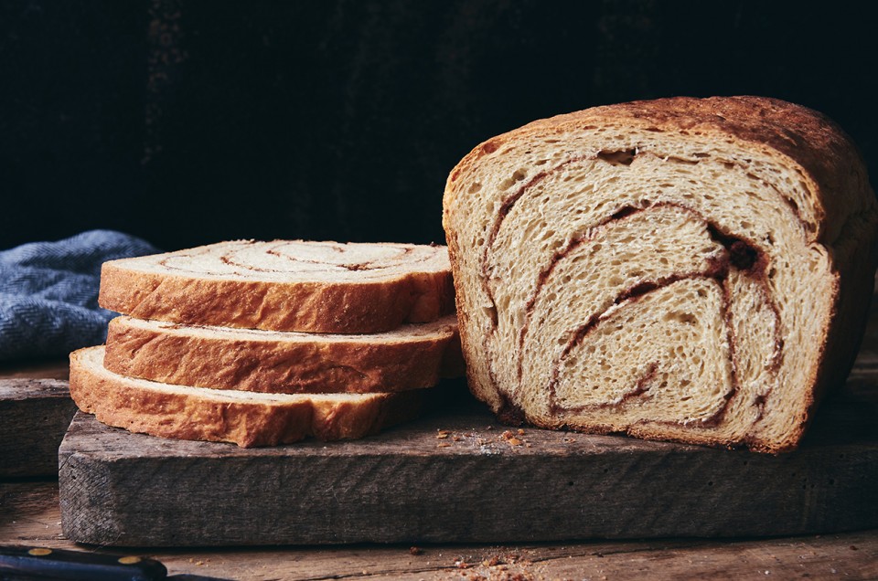 100% Whole Wheat Cinnamon Swirl Bread - select to zoom