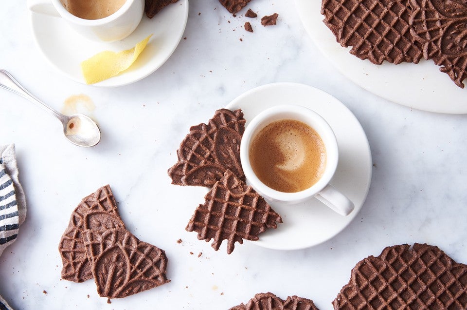 Chocolate Pizzelle - select to zoom