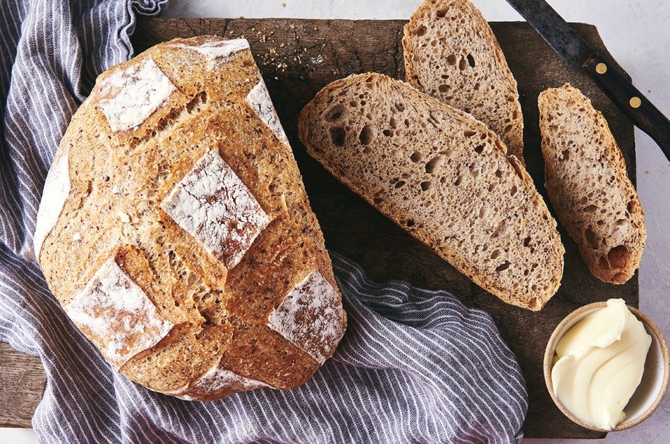 No-Knead Country Bread - select to zoom