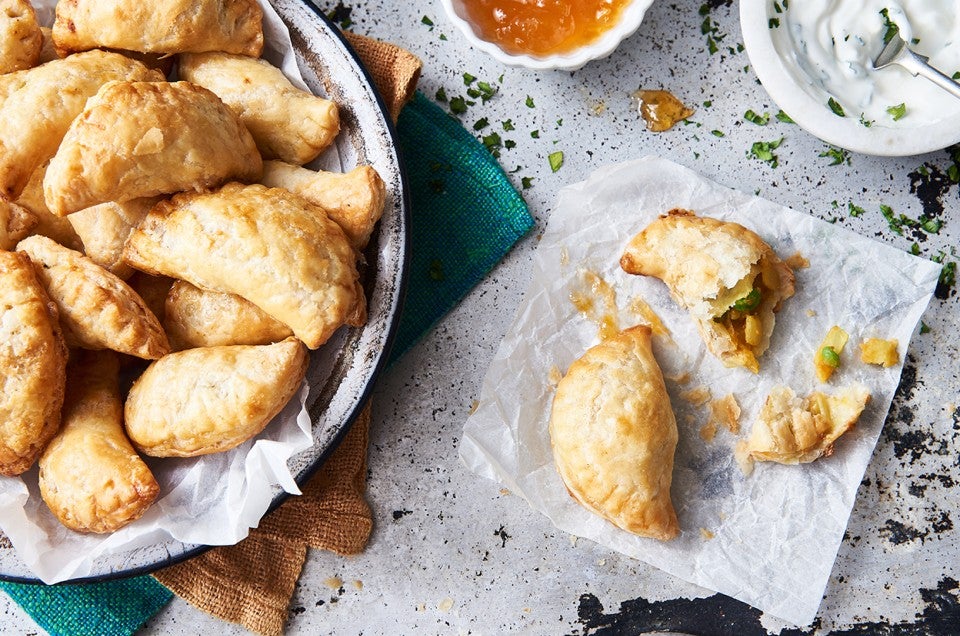 Samosas with Quick Flaky Pastry