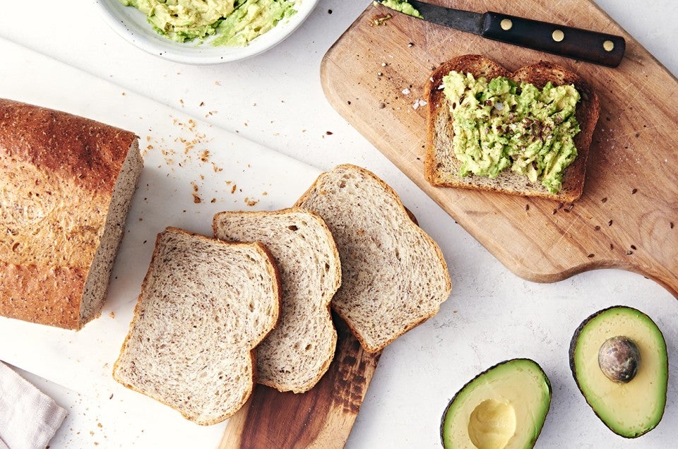 Soft Sandwich Bread with Flax - select to zoom