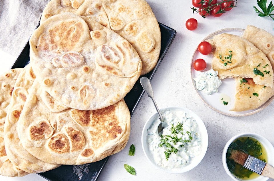 Whole Wheat Naan with Raita