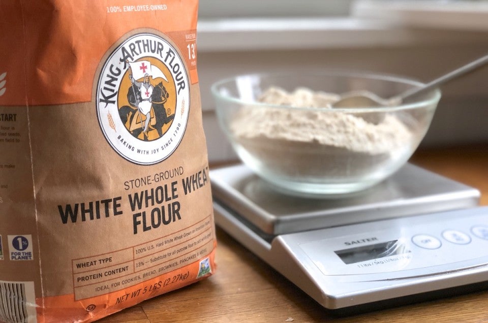 Bag of whole wheat flour