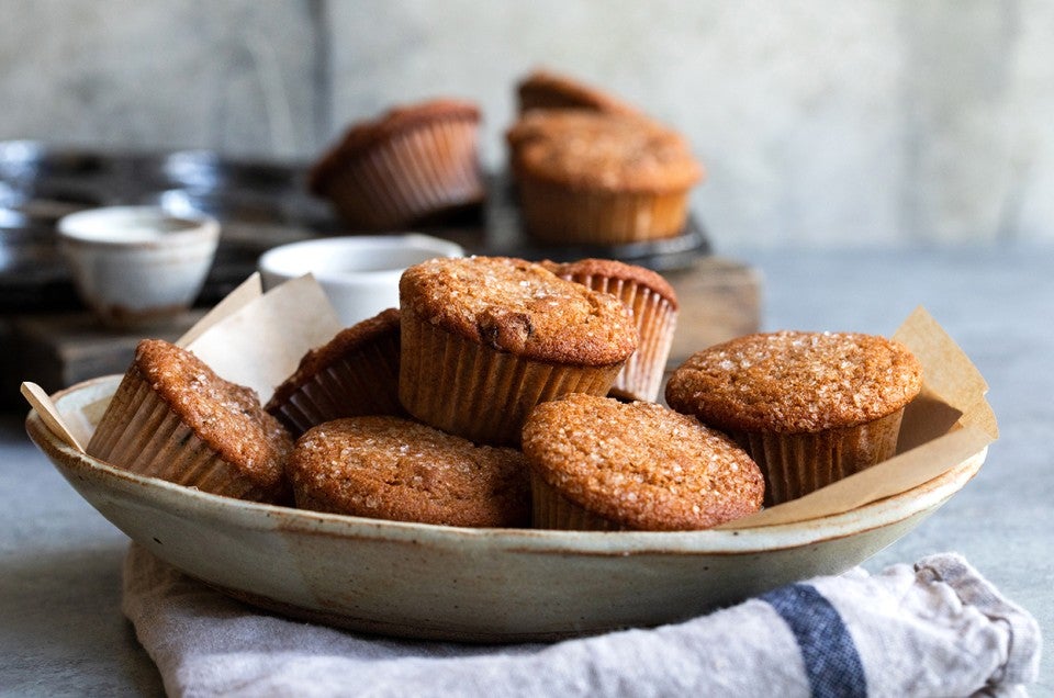 Whole Grain Vegan Cranberry-Nut Muffins