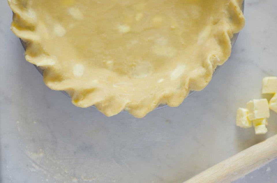 Pie crust in the pan