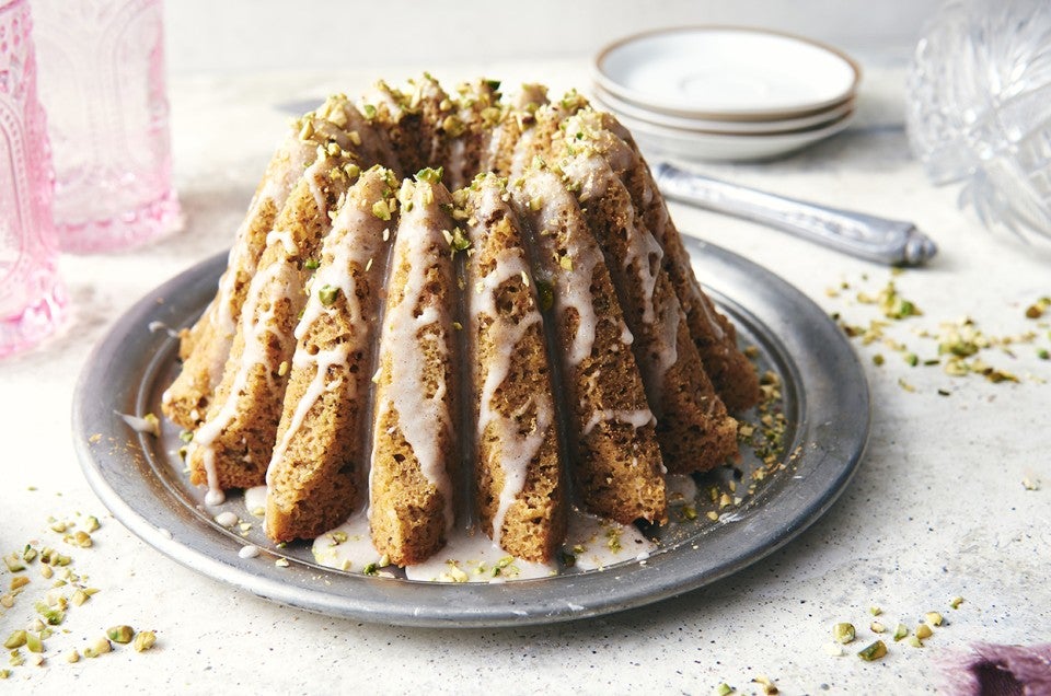 Cardamom Bundt Cake with Lemon Glaze - select to zoom