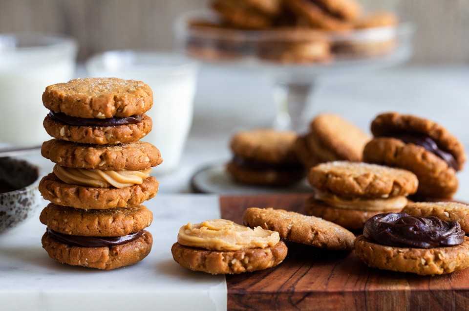 Peanut Butter-Oatmeal Sandwich Cookies - select to zoom