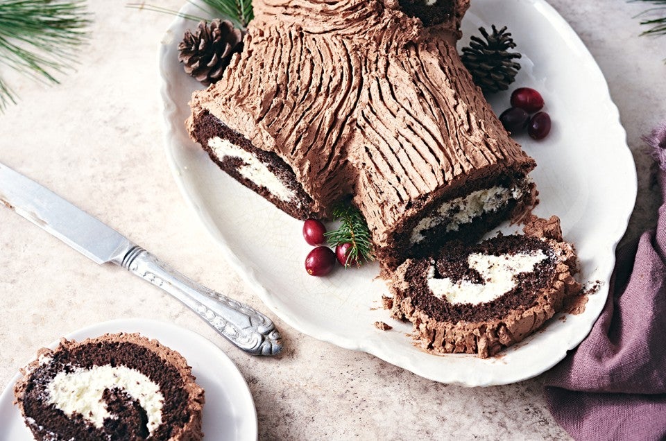 Yule Log Cake (Bûche de Noël) Recipe - Baked by an Introvert