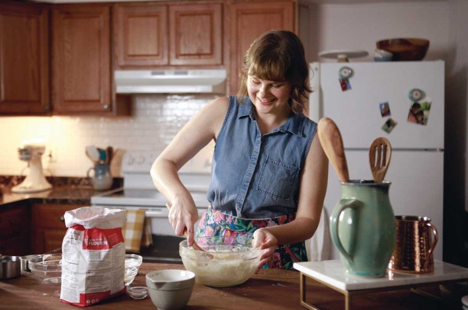 Anna baking