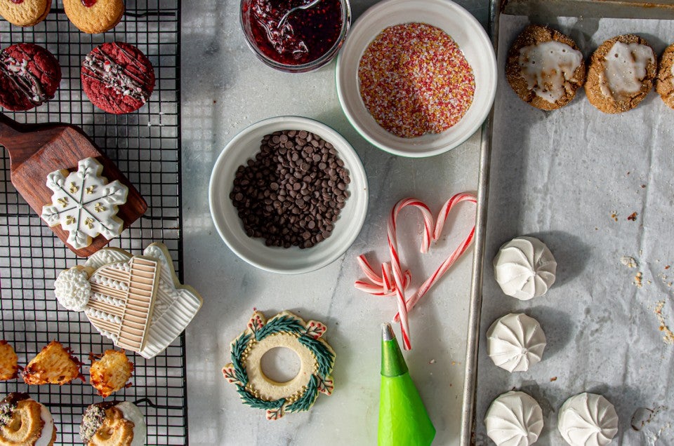 Holiday Christmas Baking Gift Set, Brownies Cookies Oven Mitt