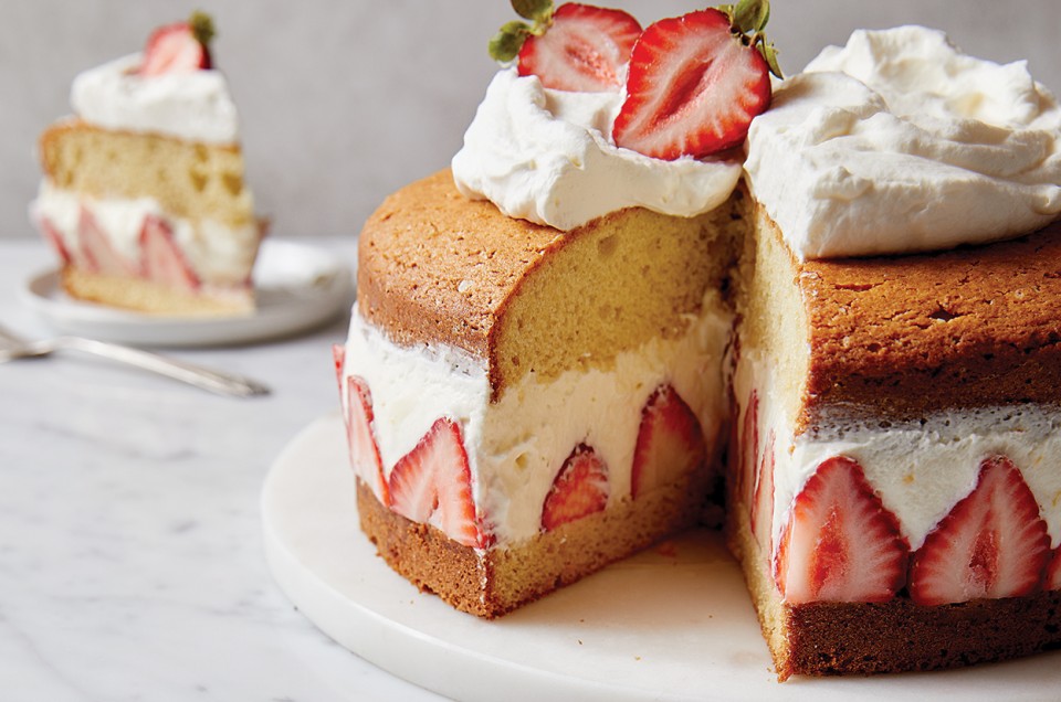 Strawberry Mascarpone Tea Cake - select to zoom
