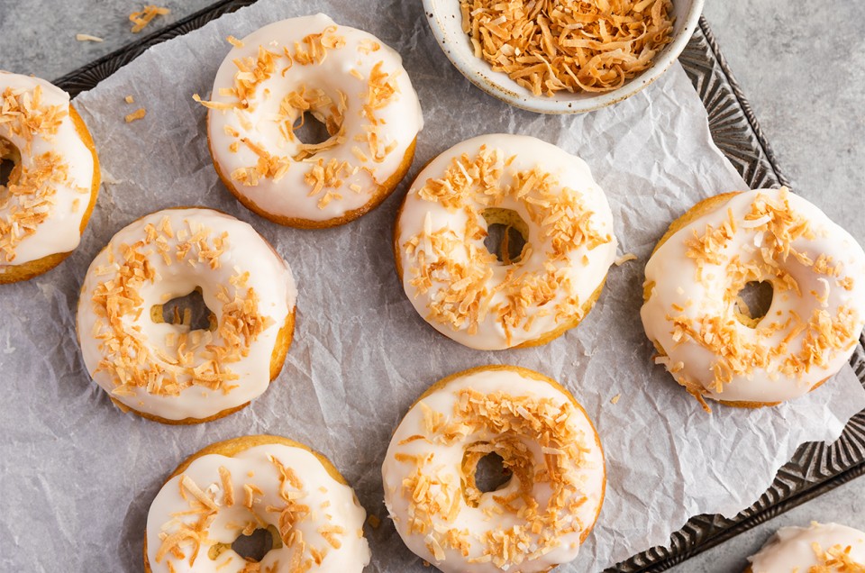 Coconut Doughnuts  - select to zoom