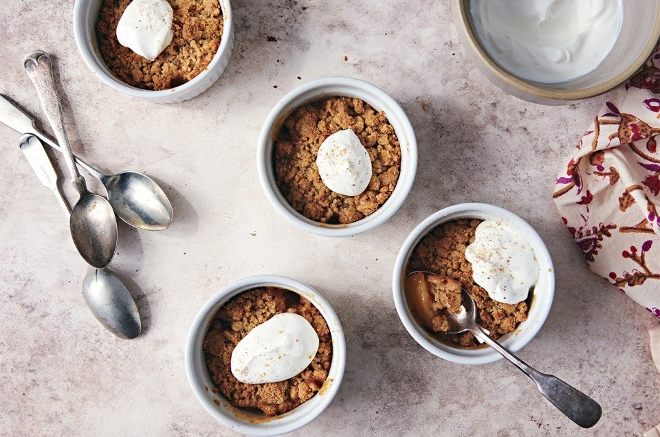 Individual Keto-Friendly Peach Crisp - select to zoom