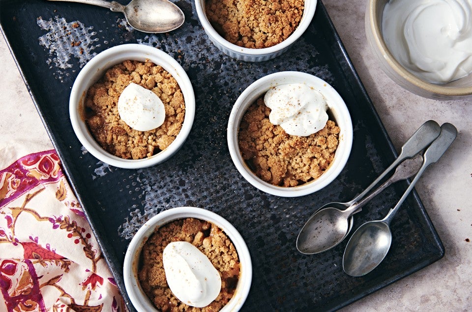 Individual Keto-Friendly Peach Crisp - select to zoom