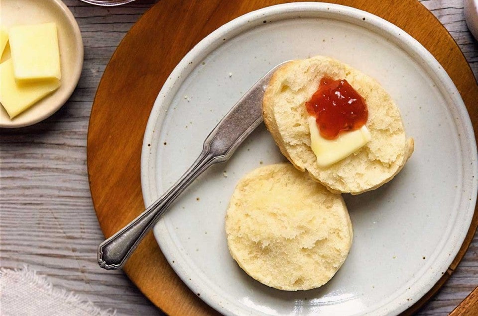 Biscuit on a plate