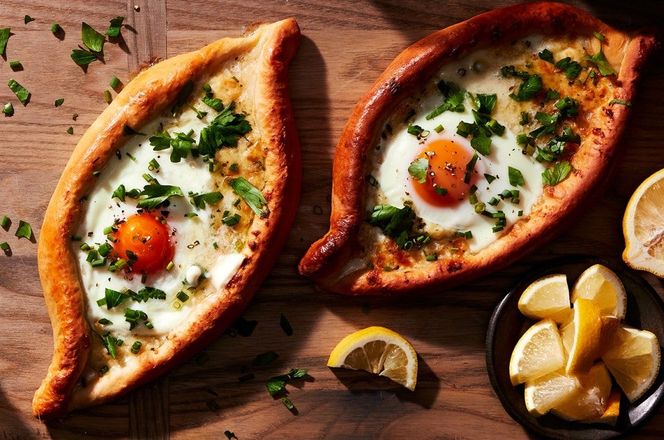 Khachapuri (Georgian Cheese Bread) - select to zoom