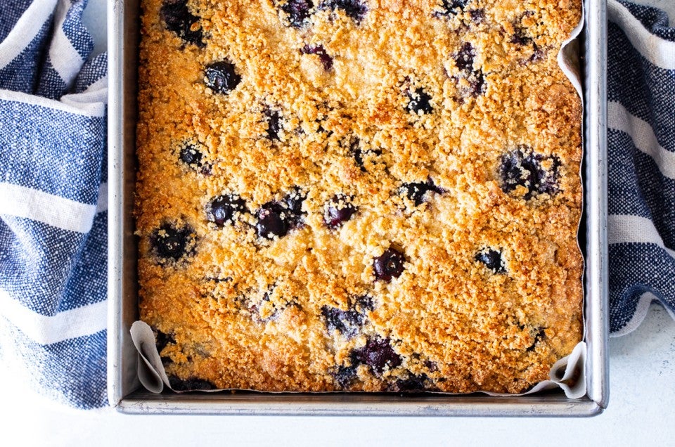 Paleo Lemon Blueberry Coffeecake