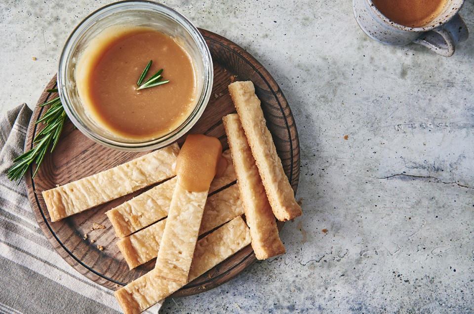 Salted Rosemary Caramel Sauce - select to zoom