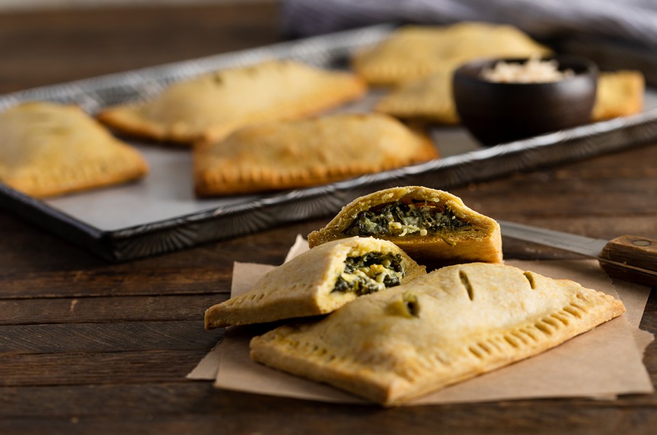 Vegan Spinach and Artichoke Hand Pies - select to zoom