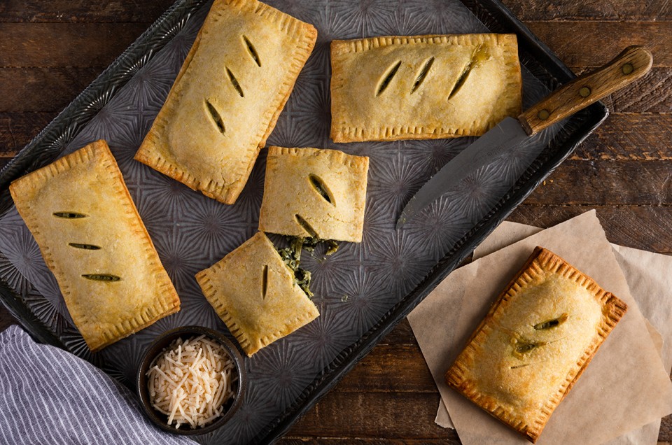 Vegan Spinach and Artichoke Hand Pies - select to zoom