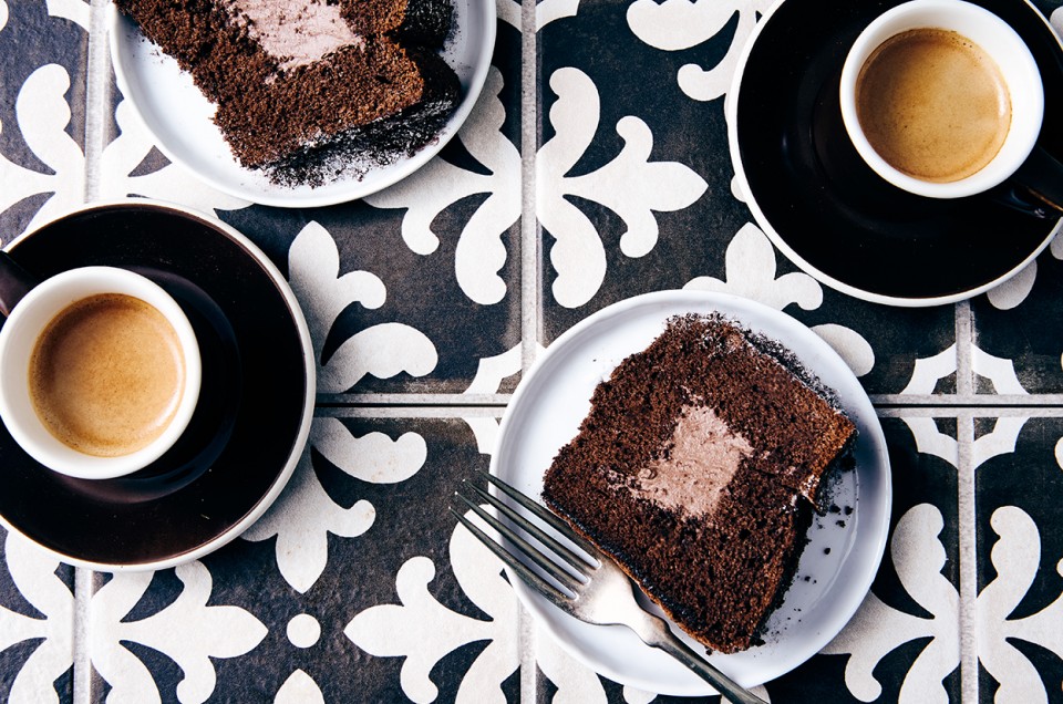 Double Chocolate Chiffon Cake - select to zoom