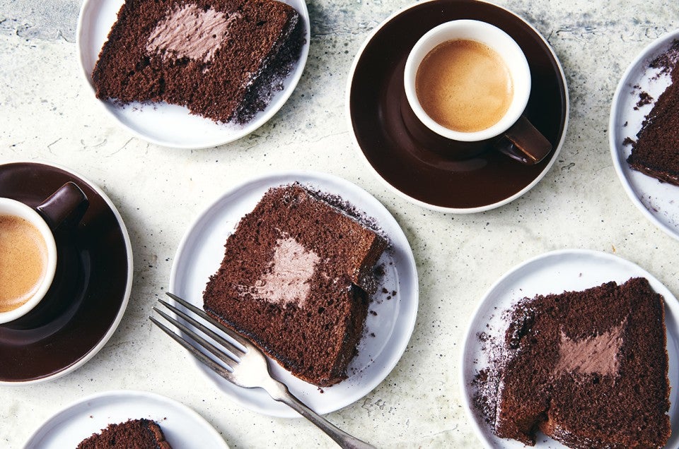 Double Chocolate Chiffon Cake - select to zoom