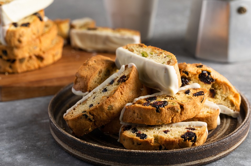 Pistachio-Cranberry Biscotti - select to zoom