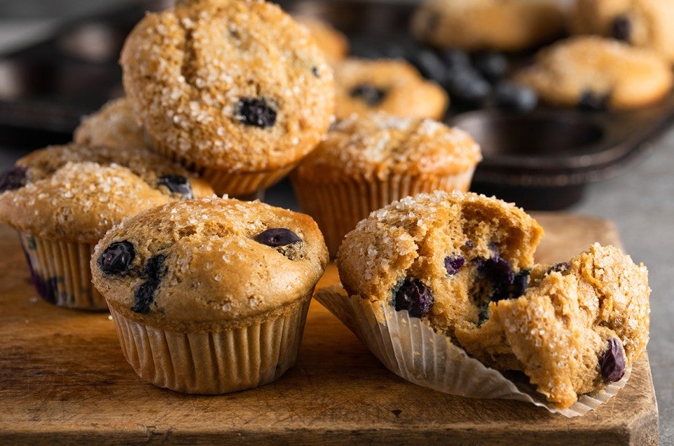 Sprouted Wheat Blueberry Muffins - select to zoom